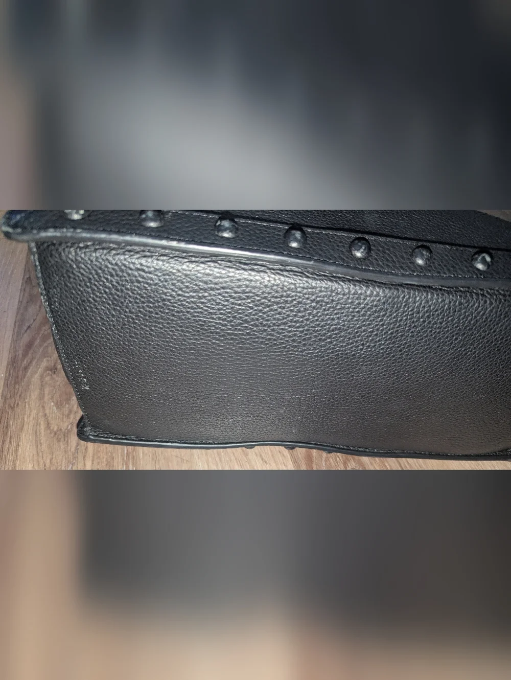 EUC Loeffler Randall Black Studded Top-Handle Satchel - Picture 5 of 9